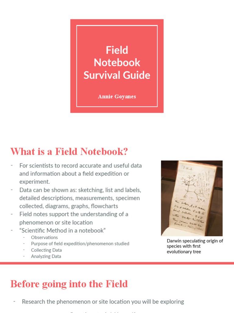 Field Notebook Survival Guide: Annie Goyanes | PDF | Invasive Species ...