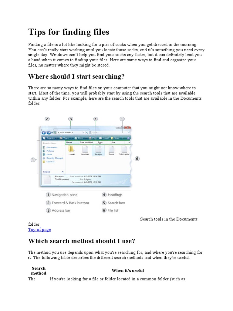 File Search Strategies and Tips | PDF | Computer File | Tag (Metadata)