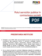 Rolul Serviciilor Publice În Contractarea Sociala