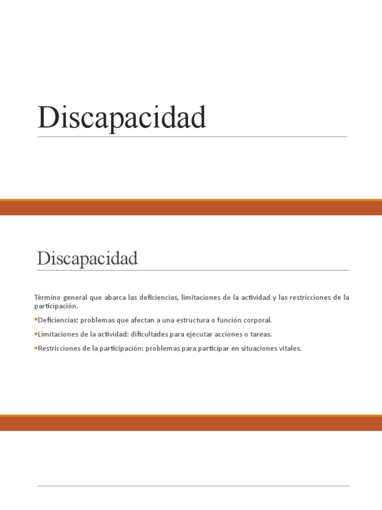Modelos y Clasificación de la Discapacidad | PDF | Invalidez | Ciencias ...