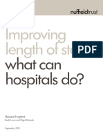 Improving Length of Stay:: What Can Hospitals Do?