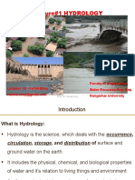 Lecture#1 Hydrology Introduction