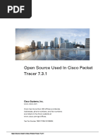 Open Source Used in Cisco Packet Tracer 7.3.1