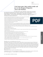 Genetic variation in the lactase gene, dairy product intake and risk for prostate cancer in the European Prospective Investigation into Cancer and Nutrition