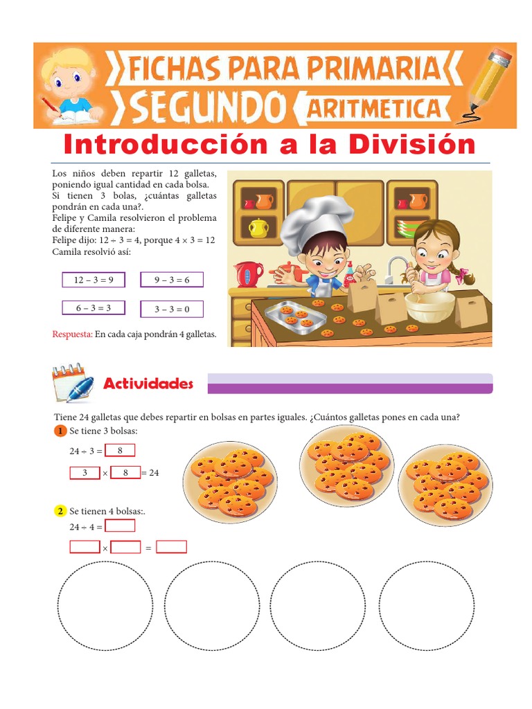 Introducción A La División para Segundo de Primaria PDF | PDF ...
