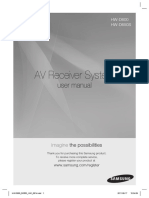 AV Receiver System: User Manual