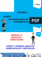 Clase 10: ANGULOS Y DIRECCIONES