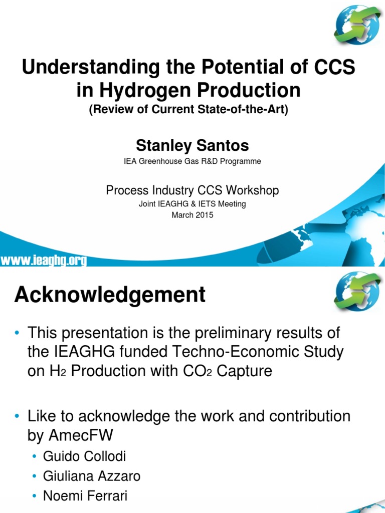 CCS in Hydrogen Production Overview | PDF | Carbon Capture And Storage ...