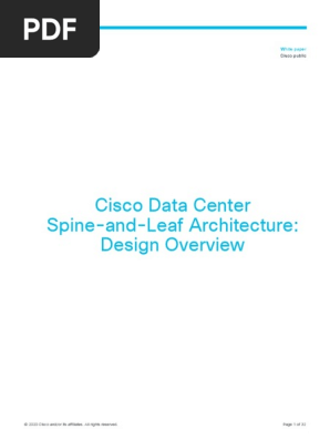 Cisco Data Center Spine-And-Leaf Architecture - Design Overview White Paper