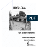 Sesión 6 - HIDROLOGÍA - Estadística Hidrológica