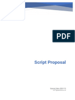 Script Proposal: Garrod, Ben (55117)