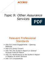 Week 13 Topic 9 Lecture Notes - Other Assurance Services