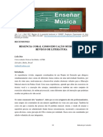 REGENCIA CORAL COMO EDUCAÇÃO MUSICAL_ UMA REVISÃO DE LITERATURA