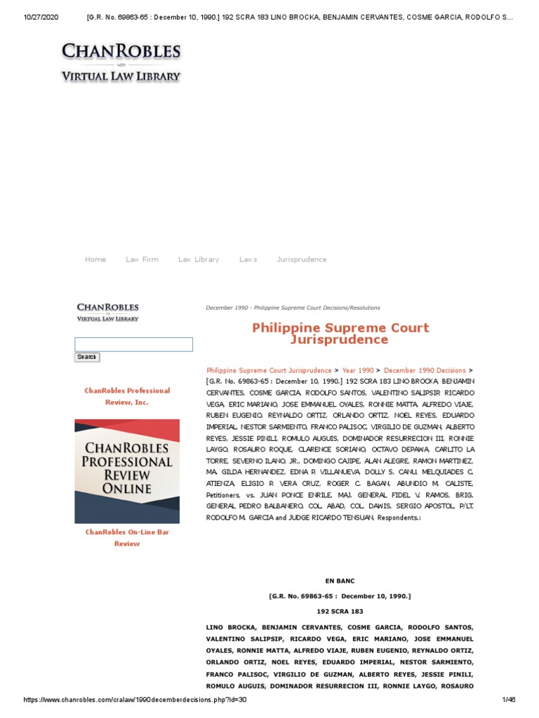 Brocka v enrile 192 scra 183 pdf bail prosecutor