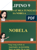 Kahulugan at Mga Tunggalian Sa Nobela