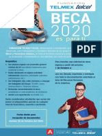 Cartel Beca Fundacion TELMEX TELCEL 2020