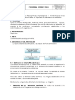 PS P 25 Programa de Muestreo PDF