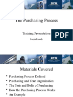 The Purchasing Process: Training Presentation