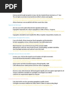 Segregation Limits Equality: 8.1 Notes