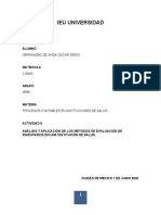 Análisis de métodos de valuación de inventarios en instituciones de salud como UEPS, PEPS y promedios