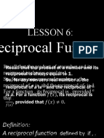 Reciprocal Functions