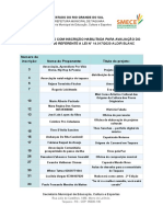 LISTA DE PROJETOS COM INSCRIÇÃO HABILITADA PARA AVALIAÇÃO DO EDITAL - 002 - 2020 REFERENTE A LEI #14 - Documentos Google