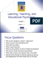 Learning, Teaching, and Educational Psychology: Cluster 1