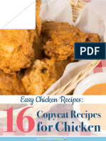 Easy Chicken Recipes 16 Copycat Recipes For Chicken PDF