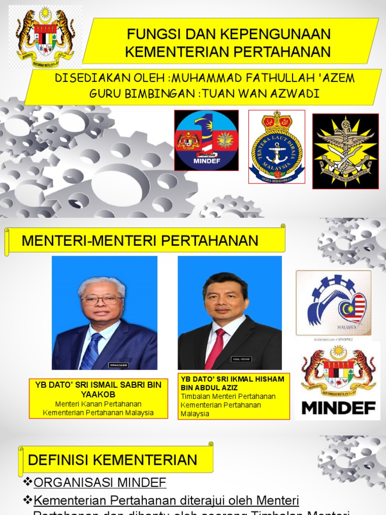 Fungsi Dan Kepengunaan Kementerian Pertahanan Azem Pdf