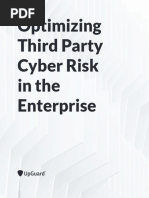 Optimizing Third Party Risk in The Enterprise