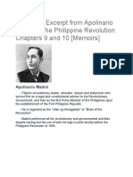 Lesson 1: Excerpt From Apolinario Mabini's The Philippine Revolution: Chapters 9 and 10 (Memoirs)