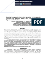 Modeling Intergranular Corrosion Spreading of Intergranular Corrosion On Stainless Steels and AA5083 Alloys With Experimental Verifications