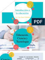 Introducción a la educación, ciencia y tecnología