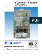 Brosur KWH Meter Prabayar Electronic 1 Phase Fuji PDF