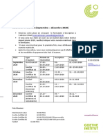 Calendrier Examens Septembre-Dcembre-2020