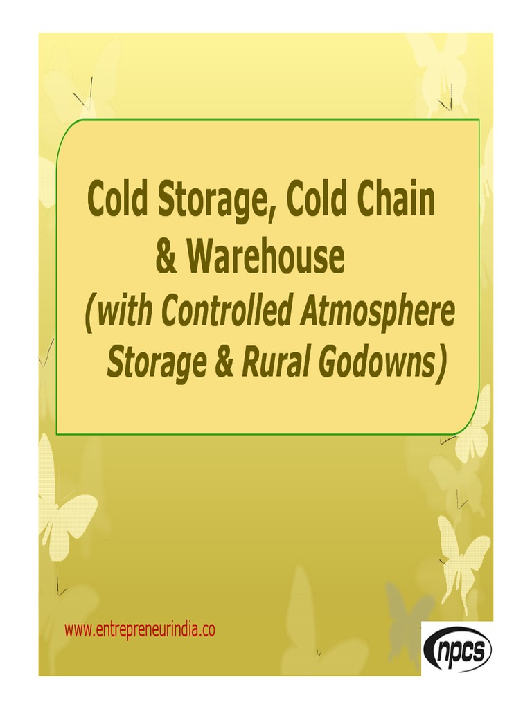 Cold Storage & Chain Guidebook | PDF | Refrigeration | Refrigerator