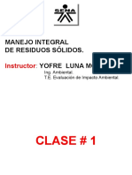 Clase # 1 Residuos Solidos - DF