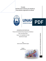 Proceso de Formulación Del Presupuesto en Honduras