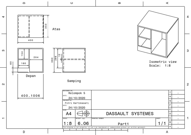 Isometric Drawing Specifications A4 | PDF | Drawing