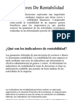 Indicadores de Rentabilidad