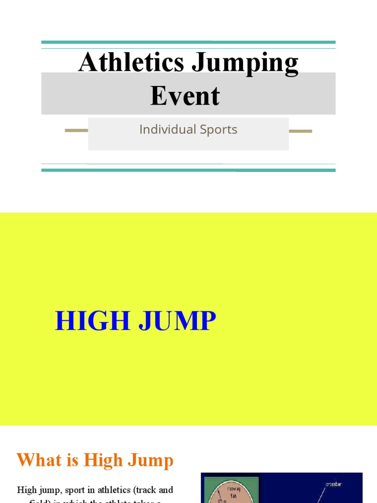 Athletics Jumping Event Individual Sports PDF Summer Olympic Sports Individual Sports