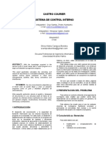 Castro Courier Sistema de Control Interno: Integrante1: Cruz Santos, Pedro Humberto