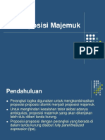 Proposisi Majemuk Logika Bahan Kuliah PDF