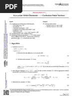 Keplerian Orbit Elements: Cartesian State Vectors