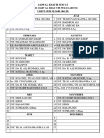 Jadwal Khatib Jum'At Masjid Jami' Al Iman Ypi Pulogadung TAHUN 2018 M (1440-1441 H) Januari Juli