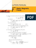 Solution Manual: Static Magnetic Fields