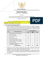 Draft - Pengumuman Hasil Akhir CPNS 2019 PDF