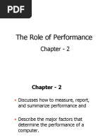 The Role of Performance: Chapter - 2