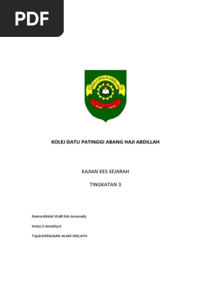 Aassssignment Sejarahhghh Pdf