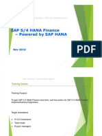 SAP S/4 HANA Finance - Po We Re D by SA P HA NA